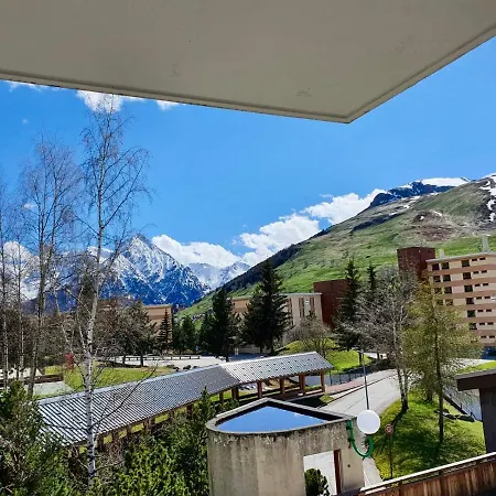 Studio 4 Personnes Au Pied Des Pistes Balcon Vue Montagne شقة لو دوز آلب