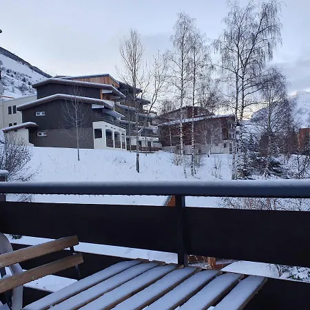 Studio 4 Personnes Au Pied Des Pistes Balcon Vue Montagne لو دوز آلب