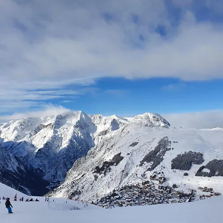 شقة Studio 4 Personnes Au Pied Des Pistes Balcon Vue Montagne *