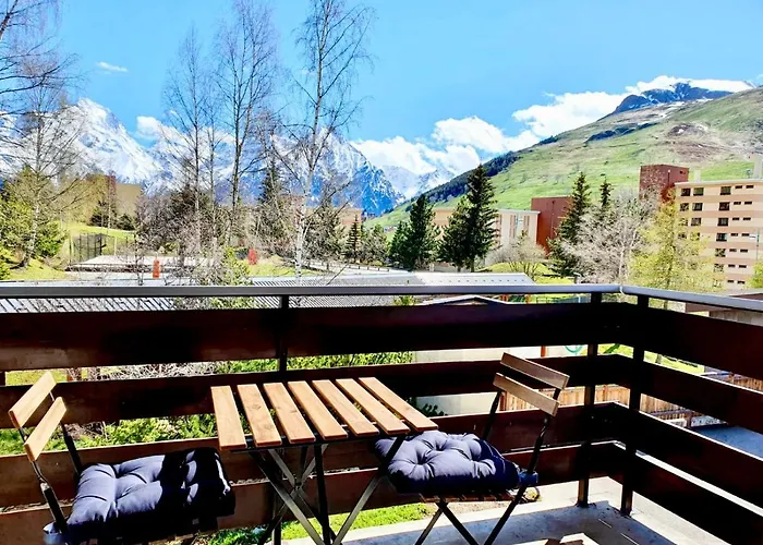 Cosy 4 Personnes - Atmosphere Chaleureuse Au Pied Des Pistes Апартаменти Ле-дез-Альп